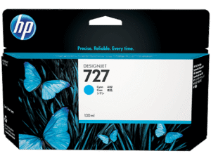 HP 727 Cyan DesignJet Ink Cartridge 130-ml