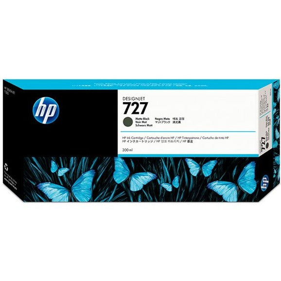 HP 727 Matte Black DesignJet Ink Cartridge 300-ml