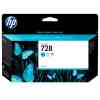 HP 728 Cyan DesignJet Ink Cartridge, 130ml