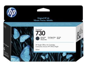 HP 730 130-ml Matte Black DesignJet Ink Cartridge (P2V65A)