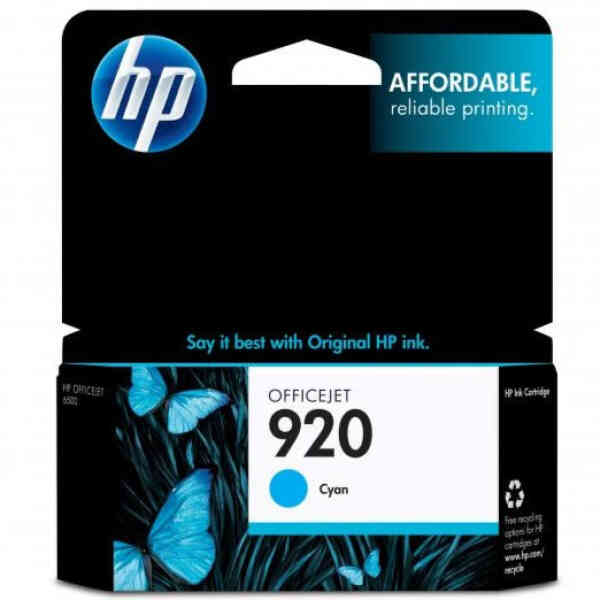 HP 920 Cyan Original Ink Cartridge