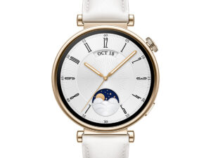 Huawei Smart Watch GT 4, 41 mm, White Leather Strap, Aurora-B19L