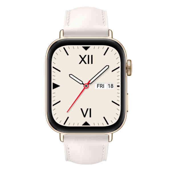 Huawei Watch FIT 3 SOLO with Leather Strap, Pearl White