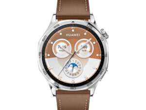 Huawei Watch GT 5 Smartwatch, Vili with Brown Composite Leather Strap