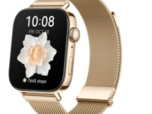 Huawei Watch Gt Fit 3 With Milanese Strap, Gold-HUW-WATCHGTFIT3-MGLD