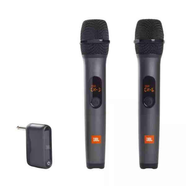 JBL Wireless Microphone Set (2 Pcs), Black