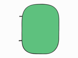 JINBEI 1.5*2m Chromakey Green/Blue 2-in-1 Collapsible Background Board