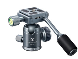 K&F CONCEPT BH-26 GREY Metal Tripod Ball Head with Handle(KF31.049V1)