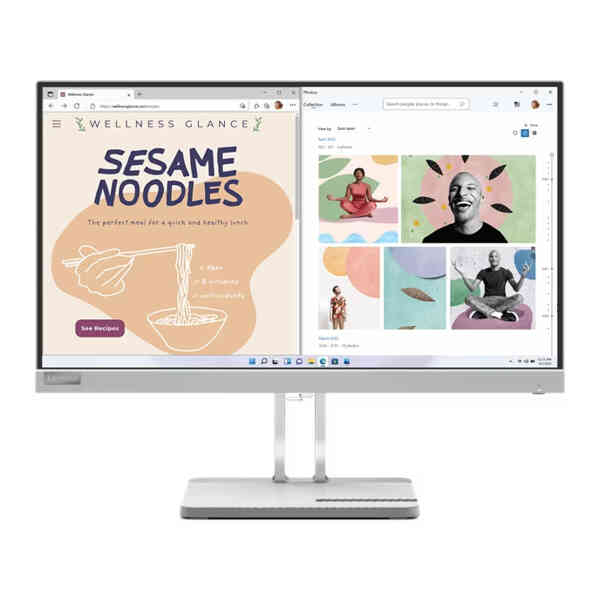 Lenovo 21.45 inches FHD Monitor, Cloud Grey, L22e-40
