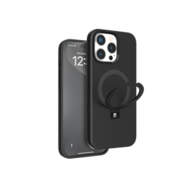 Levelo Case Iris Pro Magsafe Liquide Silicone iPhone 16 Pro Black