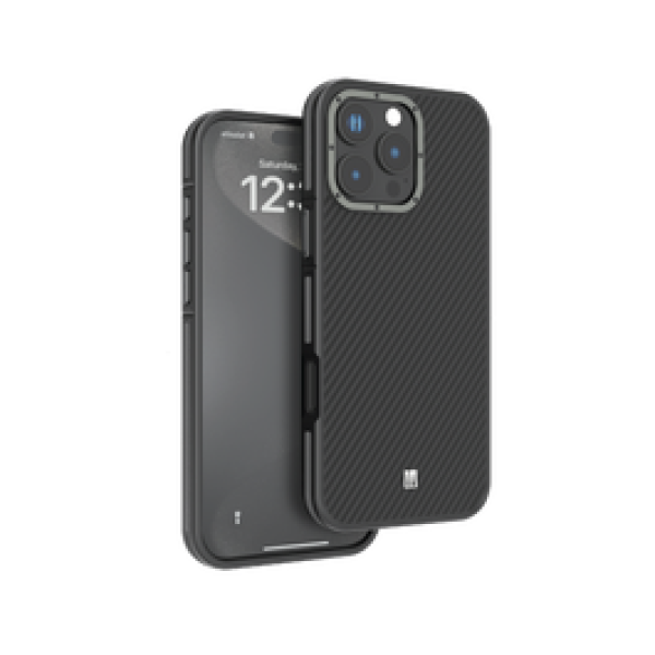 Levelo Case OX Carbon Fiber iPhone 16 Pro Blue