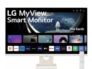 LG 27 inches MyView FHD IPS Smart Monitor with WebOS and Built-in Speakers, 27SR50F-W AMA