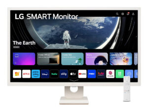 LG 31.5 inches Full HD IPS Smart Monitor with WebOS, White, 32SR50F-W AMA