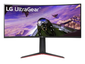 LG 34 inch UltraGear QHD Curved Gaming Monitor, Black, 34GP63A-B