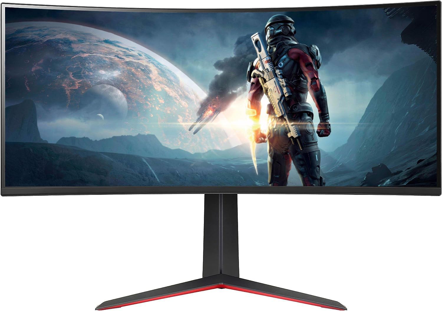 LG UltraGear 34GP63A-B 34″ 160Hz QHD Curved Gaming Monitor