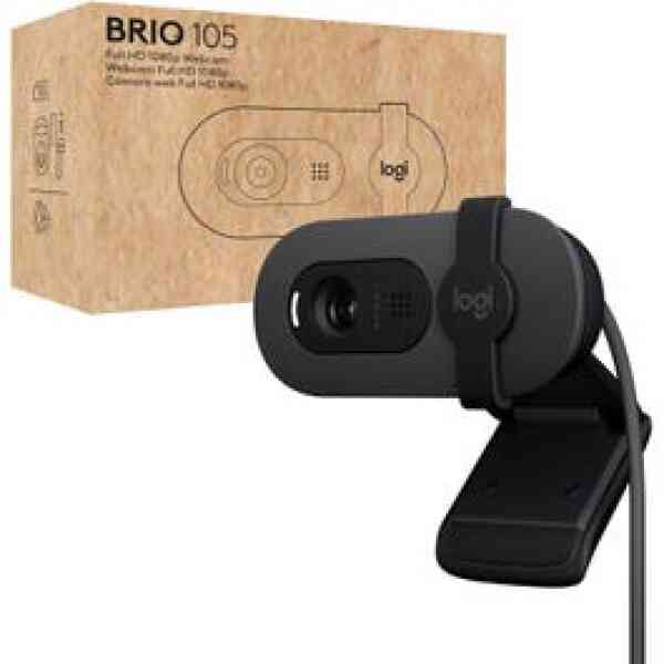Logitech Brio 105 Full HD 1080P Webcam Graphite USB EMEA28 935