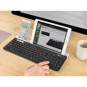 Logitech K780 Multi-Device Wireless Keyboard-Dark Grey/Speckled White-Ara (102)-2.4GHZ/BT-N/A-INTNL