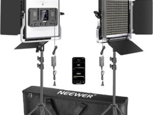Neewer Bi-Color Video LED 2-Light Kit with Stands(NL660)