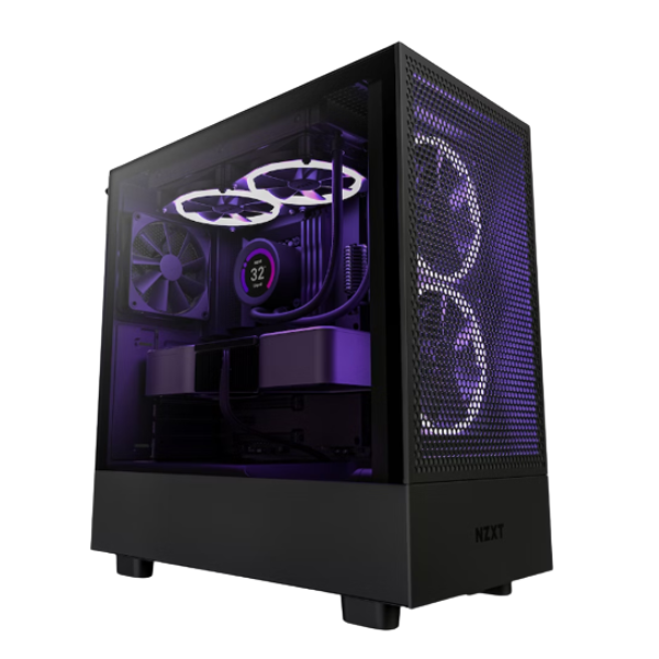 NZXT MID TOWER CASE H5 FLOW EDITION-BLACK