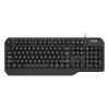 Philips Wired Keyboard with English Arabic Layout, USB 2.0, Black SPK6202