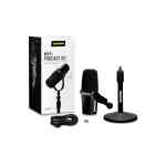 Podcast Microphone Bundle, Enhanced Audio, LED Touch Panel, USB-C & XLR Outputs, Auto Level Mode, Digital Pop Filter, Reverb Effects, Podcasting, Streaming, Recording MV7+K-BNDL...