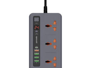 Porodo Multi-Port Power HUB 4 USB-A/USB-C Ultimate Home & Office Kit - 2m - Black FWCH013