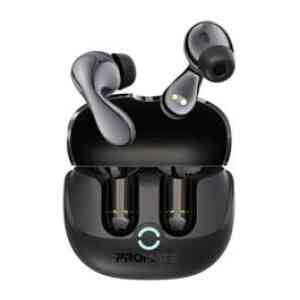 Promate Hybrid Anc TWS Earbuds With 40 Hours Play Back Black