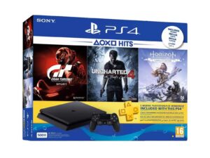 PS4 500 GB + 3 GAMES + 3 MONTHS MEMBERSHIP