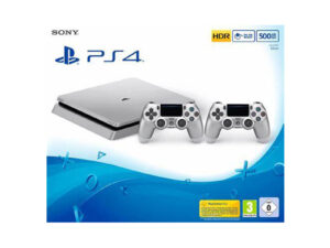 PS4 500 GB SILVER WITH TWO CONTROLLER
