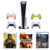 PS5 CONSOLE + EXTRA CONTROLLER +SILICON SKIN COVERS+ 3 PS5 GAMES