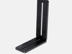 PULUZ 1/4 inch Vertical Shoot Quick Release L Plate Bracket Base Holder for MOZA / DJI / Zhiyun / Nebula 3-Axis Stabilizer (Black)(PU3043)