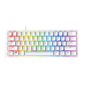RAZER HUNTSMAN MERCURY 60% OPTICAL KEY BOARD PRPLE