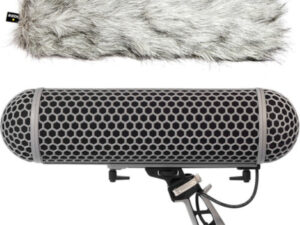 RODE BLIMP WINDSHIELD AND RYCOTE SHOCK MOUNT SUSPENSION SYSTEM FOR SHOTGUN MICROPHONES