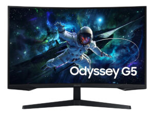 Samsung Odyssey G5 Curved Gaming Monitor, 32 inches QHD 165 Hz Display, LS32CG552EMXUE