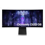 Samsung Odyssey G8 G85SB OLED Gaming Monitor, 34 inches, Silver, LS34BG850SMXUE
