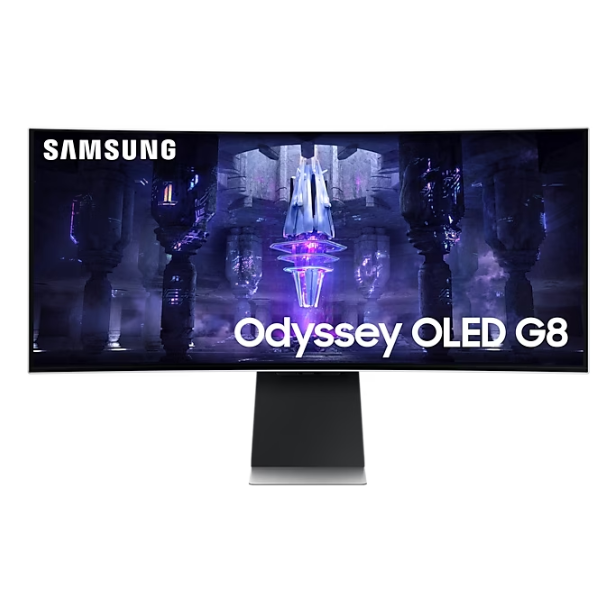 SAMSUNG ODYSSEY OLED G8 G85SB 34″, 175HZ, 0.03MS, 2K “ULTRA WQHD”, HDMI 2.1 CURVED GAMING MONITOR