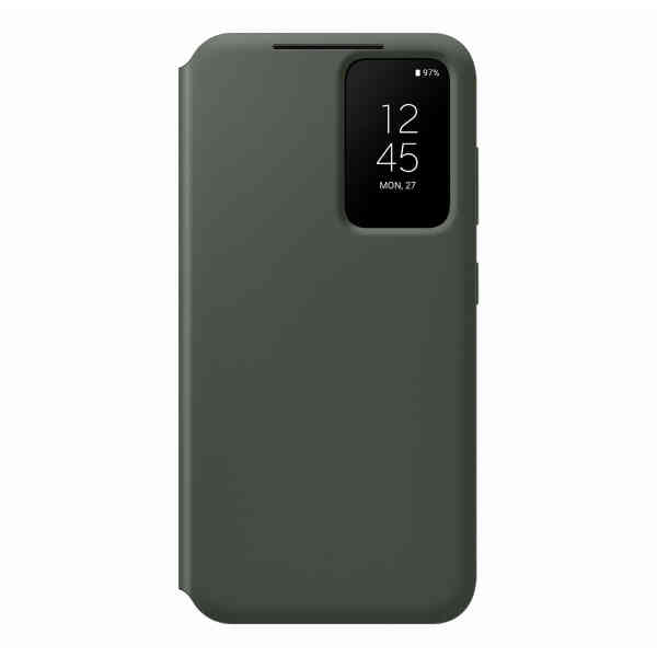 Samsung S23+ Smart View Wallet Case, Green, EF-ZS916CGEGWW