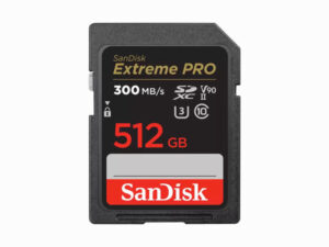 SanDisk Extreme Pro 512GB SDXC UHS II Memory Card with 300MPBS Read Speed(SDSDXDK-512G-GN4IN )