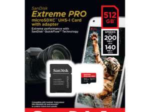 SanDisk Extreme Pro512GB microSDXC 200MB/s 140MB/s UHS-1 Card( SDSQXCD-512G)