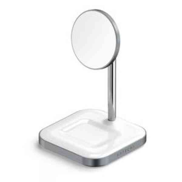 Satechi - Magnetic 2-In-1 Wireless Charging Stand - Space Gray