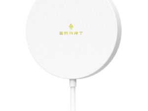 Smart Premium Magnetic 2 In 1 Wireless Charger, White, SACM21C