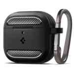 Spigen Case Rugged Armor For Airpods 4th Gen Matte Black
