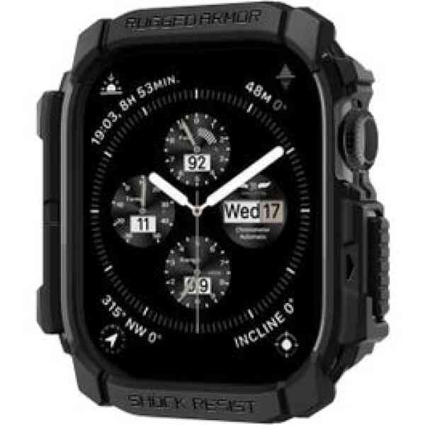 Spigen Case Rugged Armor For Apple Watch 10 46 mm Matte Black
