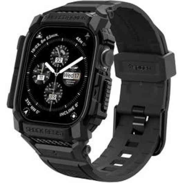 Spigen Strap/Case Rugged Armor Pro For Apple Watch 10 46 mm Matte Black