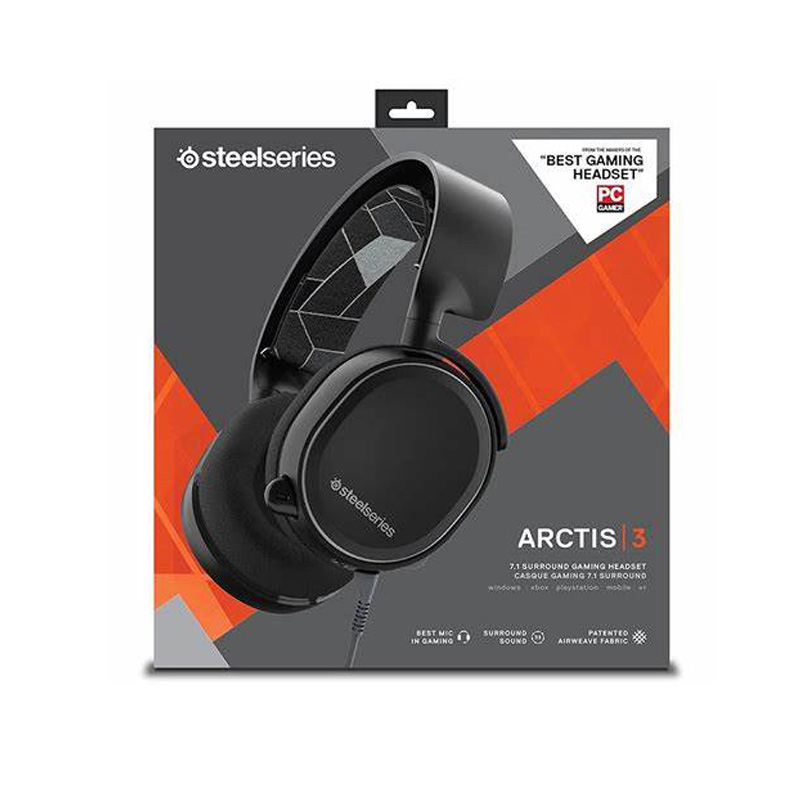 STEEL SERIES ARCTIS 3 HEADSET - BLACK