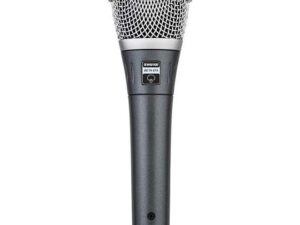 Supercardioid Single-Element Vocal Condenser Microphone for Studio Recording and Live Performances with A25D Mic Clip and Storage Bag BETA 87A black