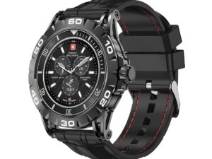 Swiss Military Dom2 Smart Watch Blackface with Black Silicon Strap