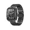 Swiss Military Smart Watch Alps 2,Gunmetal frame and Stainless Steel Strap, Square Face