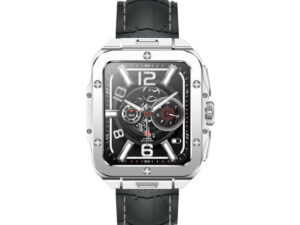 Swiss Military Smart Watch Alps 2 Silver Frame Grey Silicon Strap