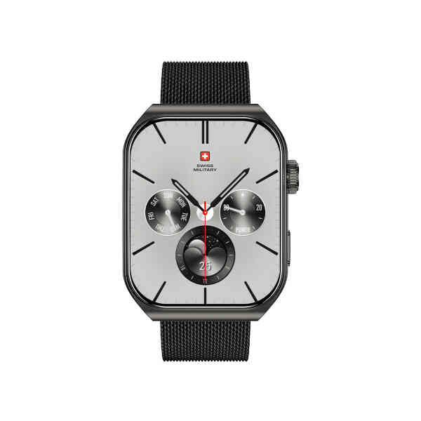 Swiss Military Smart Watch Alps 3 Gun Metal Stainless Steel